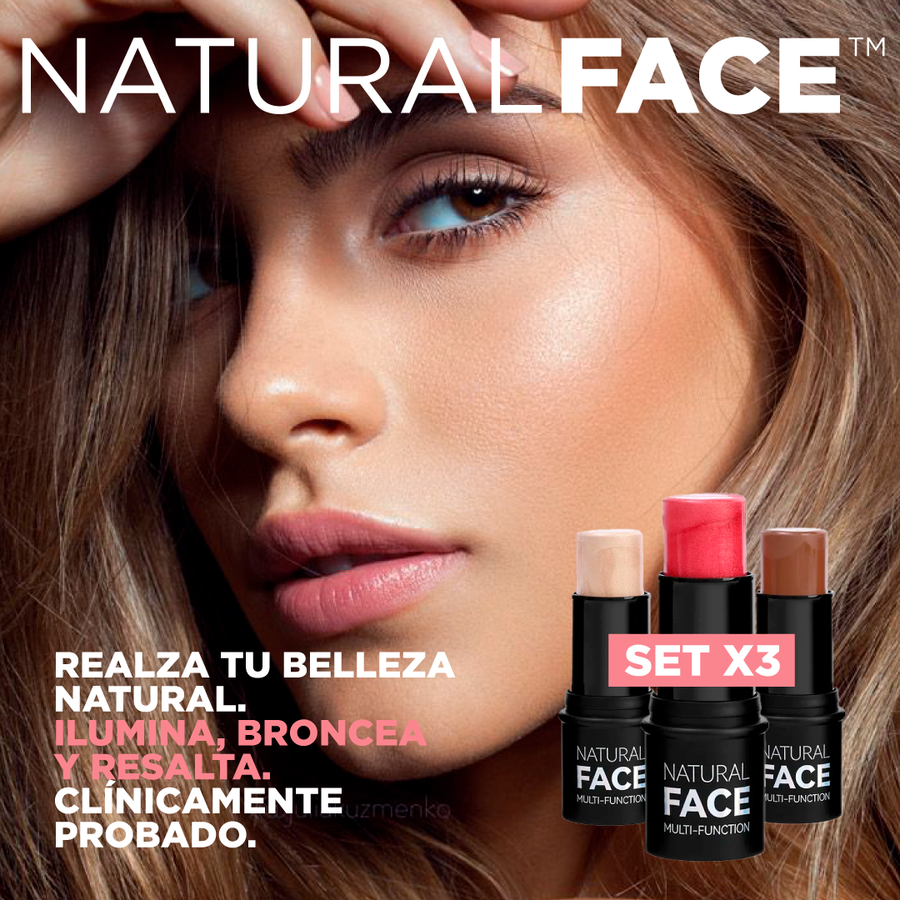 ¡EXCLUSIVO! 💄 NaturalFace® SET DE 3 PRODUCTOS